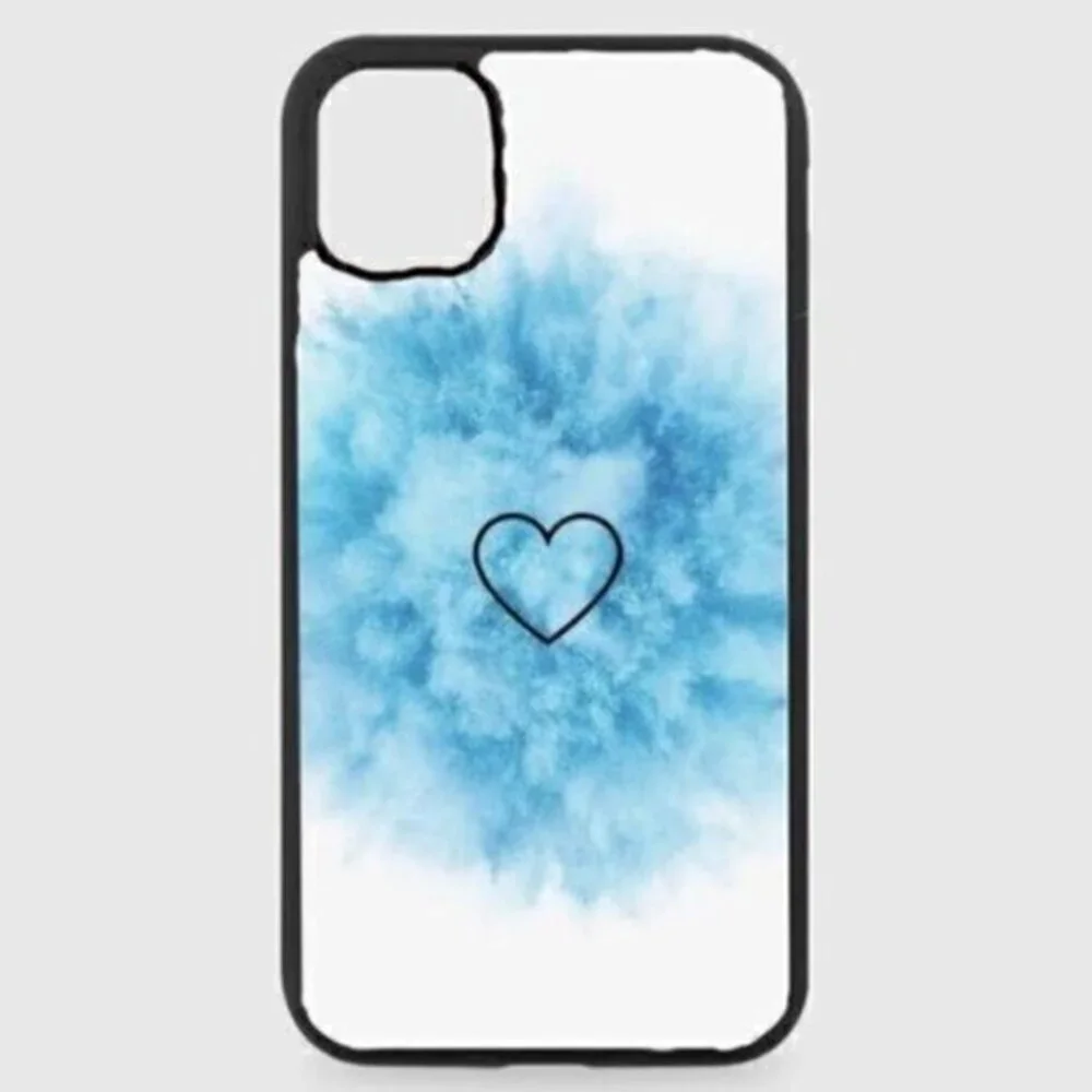 BLUE Smoke Heart Phone Case